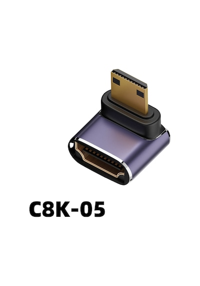 Uhd 2.1 Adaptör, 8k 60hz Hdtv Dişi Konnektörden Mini/microhd Erkek Konnektöre 8k Yüksek Çözünürlüklü 50695555