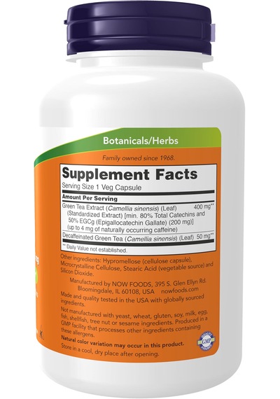 Now Foods Egcg Green Tea Ex.tract 400 Mg 180 Veg Capsules Usa Menşeii Dmmedicinden
