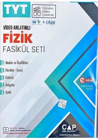 ÇAP YAYINLARI TYT FİZİK SETİ