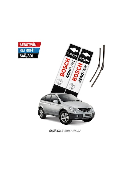 Ssangyong Actyon Silecek Takımı 2007-2012 Bosch Aerotwin