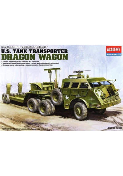 Academy 13409 1/72 Ölçek, Amerikan Tank Taşıyıcı Dragon Wagon , Plastik Model Kiti-49167