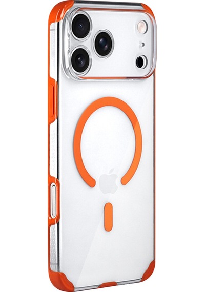 İphone 17 Pro Max Uyumlu Qutang Magsafe Kapak Manyetik Şarj Destekli, Darbe Emici Premium Koruma