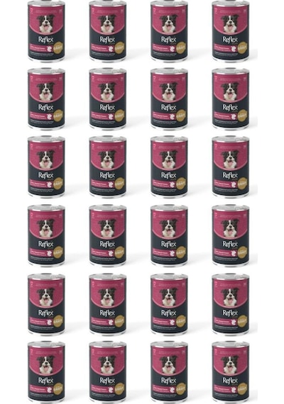 Reflex Plus Kuzu Ve Tatlı Patates Et Parçacıklı Soslu Köpek Konservesi 400 Gr 24 Adet