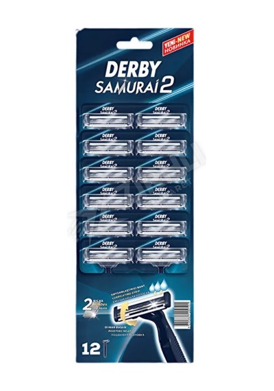 Derby Samurai 2 Tıraş Bıçağı Kartela 12'li
