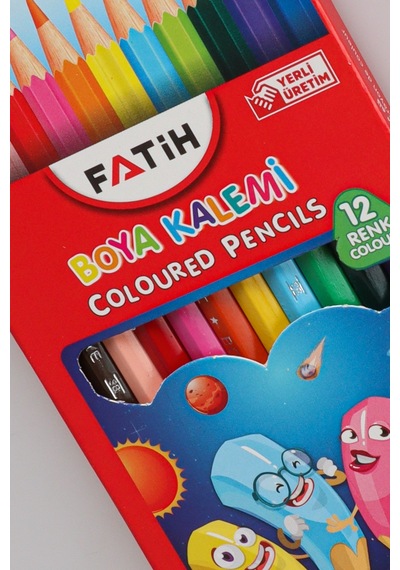 Dekomus İle Orjınal Fatih 12 Renkli Kuru Boya