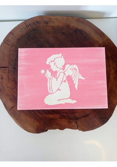 Pembe Renkli Ahşap Takı Kutusu