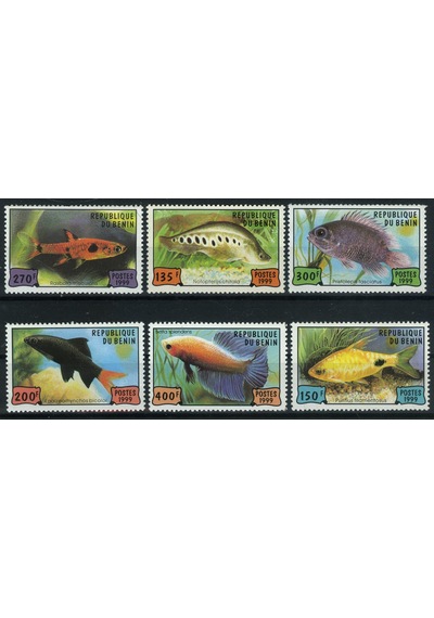 Koleksiyon Pulları, 1999 Yılında Benin Ptt İdaresi 6 Pulluk Damgasız Balıklar Konulu Seri Çıkarmıştır.n11-67