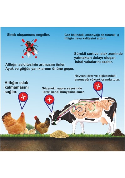 Zeopak Zeolit Hayvan Altlığı-100 Kg