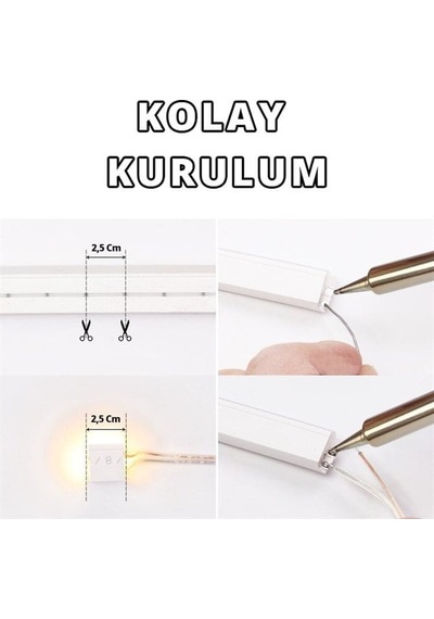 Pm-5294 Silikon Kaplama 12 Volt 100 Metre Oranj Turuncu Neon Led Şerit Aydınlatma Diğer