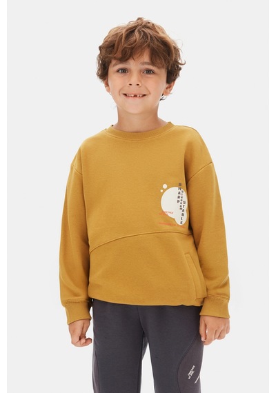 Xo Kids Erkek Çocuk Swaetşirt 4-8 Yaş 49509 Hardal
