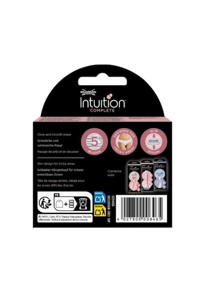 Wilkinson Sword Intuition Complete Kadın Tıraş Bıçağı Kartuşu 5 Bıçaklı 3 Yedek Kartuş