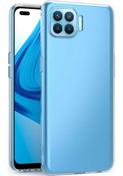 Oppo Reno 4 Lite Kılıf Zore Kamera Korumalı Süper Silikon Kılıf Renksiz