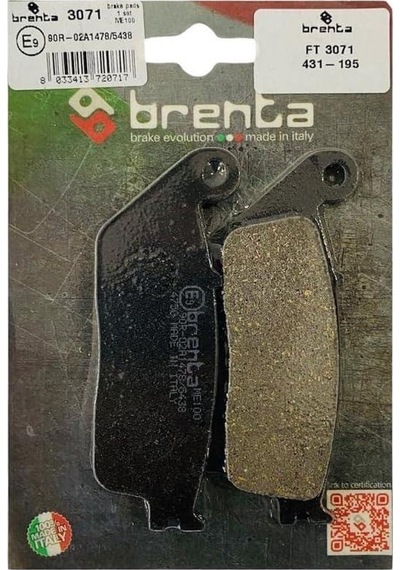 Brenta 431-195 2014-2023 Honda Nc 750 X Uyumlu Ön Fren Balatası Organik Balata