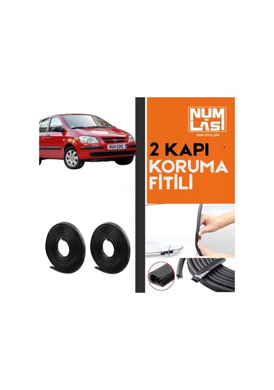Hyundai Getz İki Kapı Koruma Fitili Siyah Renk Numlas-a Kalite-nm2878