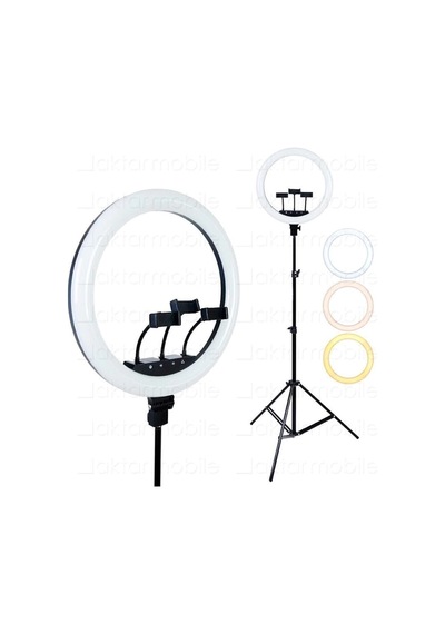 Led Rl-21 Inç 220v Girişli 3 Adet Telefon Tutacaklı+uzaktan Kumanda+çantalı Selfie Işığı Senalstore