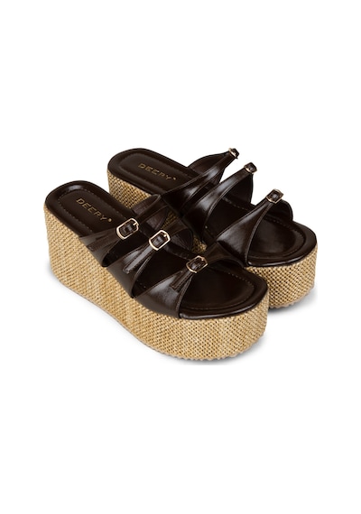 Deery Kadın Kahverengi Platform Terlik - Rd120zkhvc01 Kahverengi