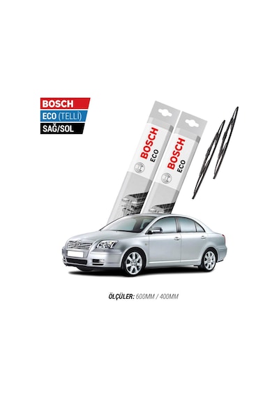 Toyota Uyumlu Avensis Silecek Takımı 2004-2008 Bosch Eco