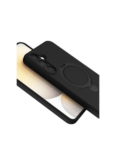 Samsung Galaxy A55 5g Regal Magsafe Standlı Kapak - Siyah 0.2M-Çok Renkli