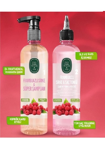 Eyüp Sabri Tuncer Frambuazlı Süper Şampuan Ve Frambuazlı Tonik 500 Ml Tüm Saçlar