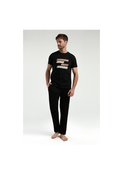 Arnetta Erkek Siyah Pijama Takımı Ar3336-s-v2 Siyah