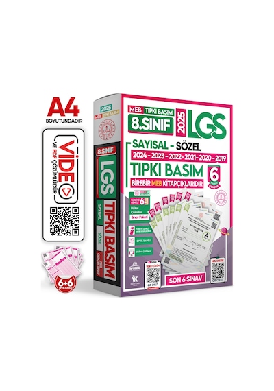 2026 8.Sınıf LGS - İOKBS Tıpkı Basım ve ÖZGÜN Yeni Nesil Deneme Seti 23lü (9+8+6) ALTIN PAKET TG