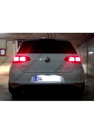 Fardoktoru Vw Golf 7 Beyaz Led Plaka Lambasi Ampul Seti Ariza Işiği Yakmaz