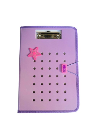 A4 Boy Kapaklı Sekreterlik Lastikli Delikli Model 23x32 Cm Sekreter Dosyası 1 Adet Mor