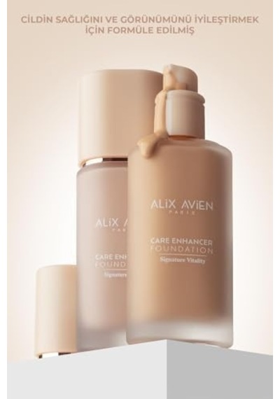 Alix Avien Kırışıklık Karşıtı Nemlendirici Spf30 Parlak Bitişli Fondöten Care Enhancer 804 Pale Ivory