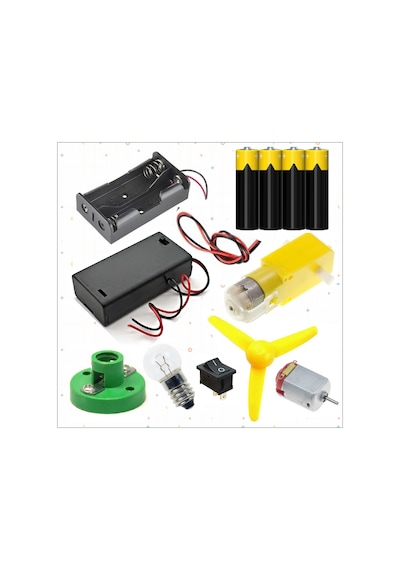 Redüktörlü Motor Lamba Elektrik Full Deney Seti