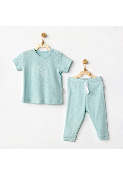 Andywawa Bebek Takım 2 Li Takım - Andywawa - Mint - 1-3 Ay - Ac24709--mint-1-3 Ay