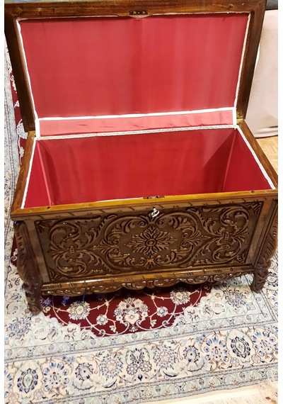 Çeyiz Sandığı El Oyması Ceviz Ağacı