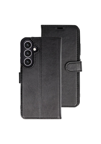 Samsung Galaxy Uyumlu A37 5g Kılıf Deri Deluxe Cüzdanlı Kapaklı Case Siyah