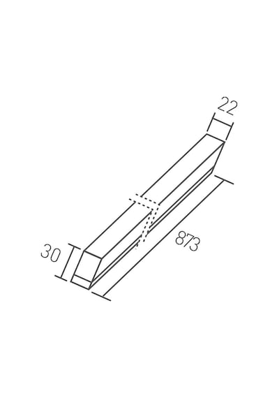 Ack An10-01130 11W 6500K Beyaz Merkür Led Bant Armatür 90 Cm Beyaz