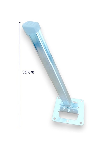 Metal Katlanır Yer Sofrası Ayağı - Metal 4'lü Takım Sofra Ayağı 30 Cm Ayna Krom