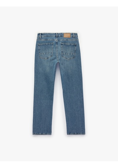 Koton Pamuklu Normal Bel 5 Cepli Straight Fit Jean Pantolon - Mark Jean Orta İndigo 7wam40038nd Koton Pamuklu Normal Bel 5 Cepli Straight Fit Jean Pantolon - Mark Jean Orta İndigo 7wam40038nd