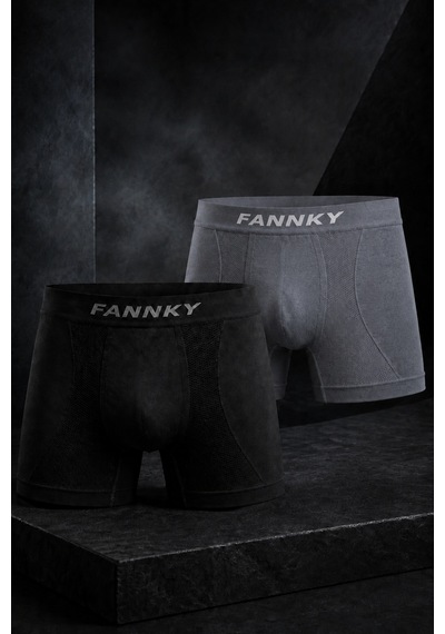 Fit Women Erkek Rahat Esnek Seamless 2 Li Boxer Ten
