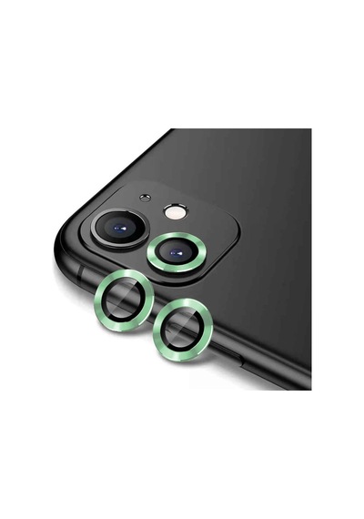 İphone 11 Uyumlu Zore Cl-12 Premium Safir Parmak İzi Bırakmayan Anti-reffrmive Kamera Frm Kor Yeşil