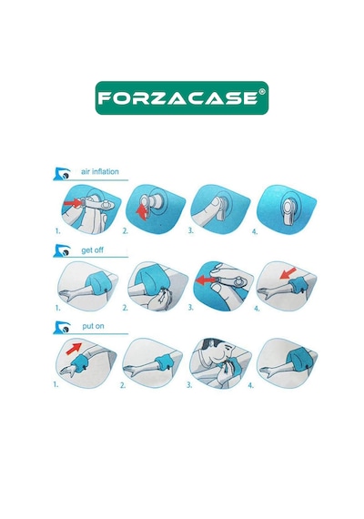 Forzacase Çocuklar için Çift Hava Delikli Şişirilebilir Yüzme Kolluk - Fc1055
