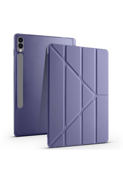 Galaxy Uyumlu Tab S10 Plus Kılıf Tri Folding Kalem Bölmeli Standlı Kılıf
