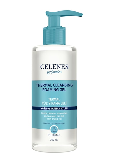 Celenes By Sweden Celenes Thermal Yağlı ve Karma Ciltler İçin Temizleme Jeli 250 ML