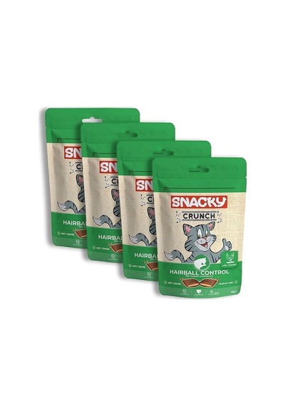 Snacky Kedi Ödül Kraker Hairball Control X 4 Paket