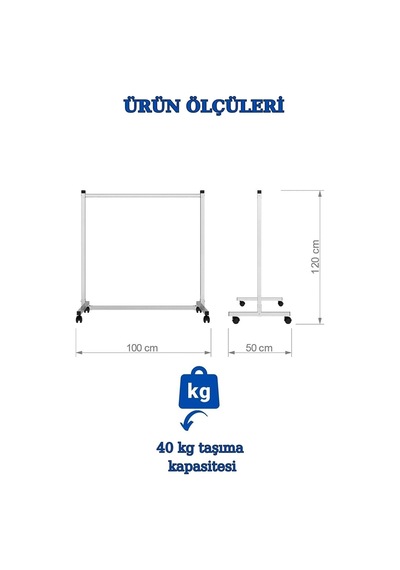Ev Tipi Ekonomik Kıyafet Askısı Tekerlekli Askılık Orta Stant Metal