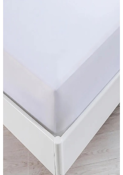 Altın Karma Çift Kişilik Fitted Sıvı Geçirmez Micro Yatak Koruyucu Alez 160x200+30 Cm Beyaz