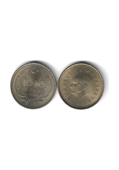 1990 Yılı Tedavül 1000 Lira Çil