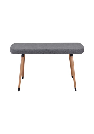Vilinze Eames Ahşap Ayak Mutfak Masası Bankı Gri