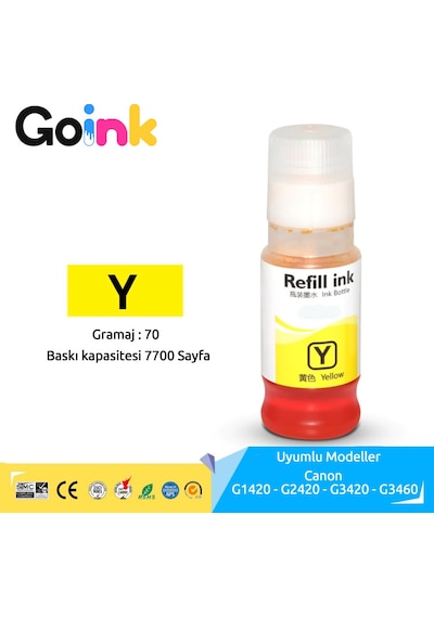 Canon G3420 GI-41 4 Renk Mürekkep Seti - (GI-41C/GI-41M/GI-41PGBK/GI-41Y)