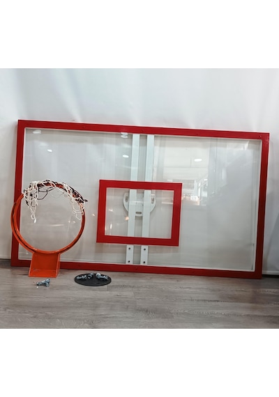 Mia Basketbol Panya Seti 105 180 8 Mm Solid Polikarbon 45 Cm Sabit Çember