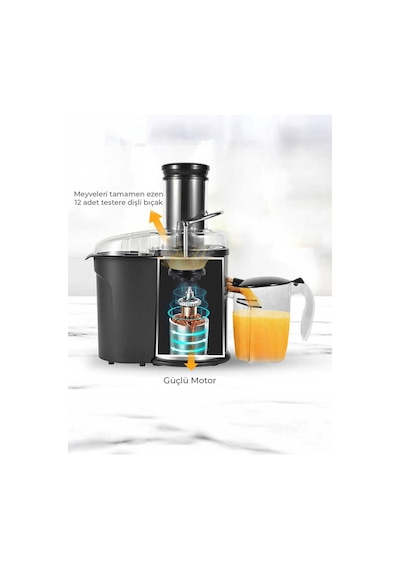 Crown CRW-1808 1000 W Katı Meyve Sıkacağı