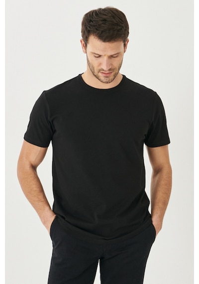 AC&Co / Altınyıldız Classics Erkek Sıyah 360 Derece Her Yöne Esneyen Slim Fit Bisiklet Yaka Tişört SIYAH AC&Co / Altınyıldız Classics Erkek Sıyah 360 Derece Her Yöne Esneyen Slim Fit Bisiklet Yaka Tişört SIYAH