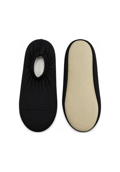 Unisex Bebek Çocuk Kaydırmaz Taban Deniz Ayakkabısı Havuz Patiği Siyah